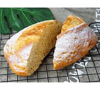 UXOWOXU 2PCS Fake Bevelled Bread Artificial Sourdough Bread Decoration Model Bakery Photography Prop (Pain Blanc paysan)