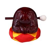 UXOWOXU Chinese Buddhism Temple Wooden Drum Block Musical Instrument with Mallet Solid Hardwood Percussion Rhythm Blocks