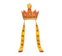 UXOWOXU Chinese Style Five Buddha Hat/Monk Hat/Buddhist Hat/Monk's Cap for Perform Religious Rite