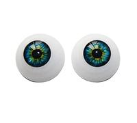 UxradG 1Pair Realistic Doll Eyes, 20/22/24 mm Doll Eyes Craft Eyeballs for DIY Sewing Crafting Puppet Bear Animal Stuffed Toys Accessories (Blue,size:24mm)