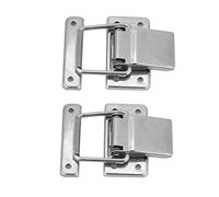 Uxsiya 2pcs Stainless Steel Hardware Cabinet Case Spring Loaded Latch Catch Toggle Hasp Box Toggle Latch Cabinet Furniture Latches