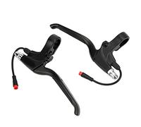 Uxsiya Aluminum Alloy Electric Scooter Brake Lever 1Pair 2pin Waterproof Connector Anti Slip High Hardness for 10 inch Handbrake Handle, 185mm / 7.3inch Length