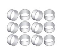 Uxsjakjsd 12pcs Silver Napkin Rings Napkin Holders Family Gathering Table Setting Easter Party Decoration