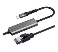 Uxsjakjsd 2.5G Ethernet Gigabit Adapter Type-C to RJ45 Network Card 2500Mbps Converter PD100W 3 Meters