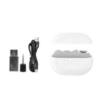 Uxsjakjsd 2-In-1 USB Rechargeable Electric Nails Clipper and Polisher with LED Light Automatic Manicure Tool for Adults and Children