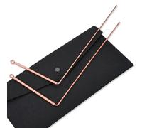 Uxsjakjsd 2Pcs Copper Dowsing Rods with Portable Felt Bags for Water Divining, Finding Gold, Answering Questions