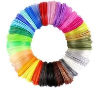 Uxsjakjsd 32 Colors 3D Printing Pen PLA Filament Refills, Each Color 3 meters, Total 2 * 32pc, 3D Printing Pen PLA Consumables