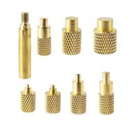 Uxsjakjsd 3D Print Accessory Brass Hot Nut Insertion Kit M2-M8 Tips for 936 T65 T85 HS01 Sh72 Soldering