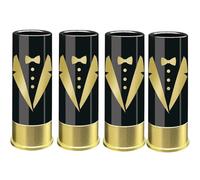 Uxsjakjsd 4PCS 12 Gauge Shot Glasses Tequila Shot Glass Glasses Bulk Set of 4 for Groomsmen Man