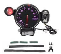 Uxsjakjsd 7 Color Electronic RPM Tacho Gauge Auto Tachometer 10-15V 3.15in Clear Display ABS for Replacement