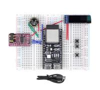 Uxsjakjsd AI Voice Chat Robot ESP32-S3 Development Board Breadboard 3.5mm Audio Finished Kit for for Student Educational