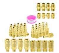Uxsjakjsd Air Coupler& Plug Kit,45 Pcs 1/4" NPT Fittings Set Quick Connect Air Tool Hose for Air Compressor Accessories