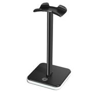 Uxsjakjsd Aluminum Alloy Headphone Holder RGB Display Rack Space-Saving Desktop Organizer Mount Bracket Mounted Design