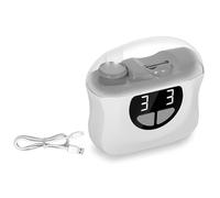 Uxsjakjsd Automatic Electric Nail Clippers Fingernail Toe Scissors Manicure Trimmer with Light Pedicure Polishing Nails Cutter Grey