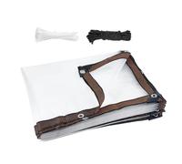 Uxsjakjsd Chicken Run Tarp Anti-Tear 6.6 X 10ft Waterproof Coop Cover for Winter for Poultry Cage Patio Use