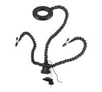 Uxsjakjsd Desk Clamp PCB Holder Flexible Arms LED Lamp Lighting Welding Tools Soldering Helping Hand Third Welding Station Universal Flexible Bracket Welding Auxiliary Clamping Tool