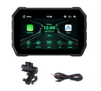 Uxsjakjsd Digital 5.0 Inch Motorcycle Dashboard Wireless CarPlay Moto Android Auto Portable Display Screen