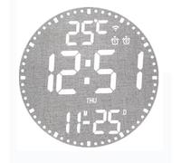 Uxsjakjsd Digital Electronic Clock and Calendar - Colorful Intelligent Wall Hanging Clock for Living Room, Model B