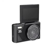 Uxsjakjsd Digital Zoom 18X 5K Digital Photography Camera Vintage Vlog Video Recorder Flip Screen Selfie Cam 180° A