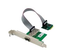 Uxsjakjsd Gigabit Ethernet M.2 A+E KEY Lan Optical Fiber Server Adapter Single Fiber Port SFP 1000Mbps Network Card I210AS