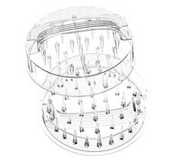 Uxsjakjsd Handheld Chicken Shredder Tool,Clear Chicken Breast Shredder, Meat Shredder Machine with Detachable Ergonomic Handle