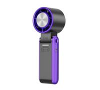 Uxsjakjsd Handheld Fan Digital Display USB Rechargeable Mini Hand Held Personal Fan forTravel, Outdoor B