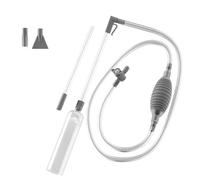 Uxsjakjsd Handheld Pool Vacuum with Valve Manual Handheld SpaVac with 2 Nozzle Adapters for Dirt Grass and Other Debris,Grey