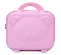 Uxsjakjsd Handheld Teddy Bear Storage Case Portable Zipper Password Lock Makeup Case for Celebrity Fashion Souvenirs Material B
