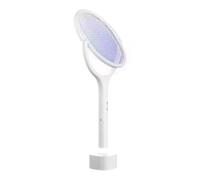 Uxsjakjsd Insulated Safety Fast Charging 5-In-1 Fly Bug Swatter, Adjustable Electric Mosquito Lamp with ABS Racket
