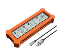 Uxsjakjsd M. 2 SSD Enclosure 5Gbps Protocol with Display Screen Intelligent USB3.2 Gen2 Type-C Digital Disk Box M2 SSD Case B