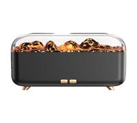 Uxsjakjsd Mini 300ml Volcanic Lava Aroma Diffuser Machine USB Powered Small Household Flame Fragrance Humidifier Essential Oil A