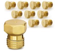 Uxsjakjsd Multi-Pack Propane to Natural Gas Conversion Kit, 10 Pcs, M6 X 0.75mm,0.5mm Brass Nozzles for Gas Stoves and Grills