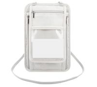 Uxsjakjsd Neck Passport Wallet Bag Document Organizer Credit Cards Case Bag Grey