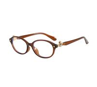 Uxsjakjsd Nerd Glasses Small Pure Desire Style Retro Literary Versatile Elegant Casual Fashionable for Women's Brown