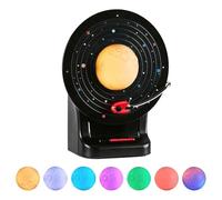 Uxsjakjsd Night Light Bluetooth Speaker Moon Lamp Retro Colorful Ambient Moonlight Soundbar Wireless Stereo Music Player A