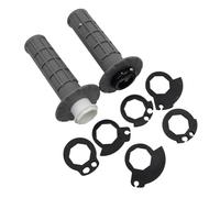 Uxsjakjsd Non Slip Lock-on Grips Handle, Universal Motorcycle Handlebar Grips with The Snap-in Cam, Dirt Pit Bike HandGrip Grey