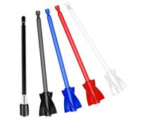 Uxsjakjsd Pack of 4 Epoxy Resin Mixing Paddle 1/4 Drill Reusable Paint Mixer Epoxy Stirrer Attachment