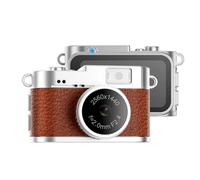 Uxsjakjsd Portable Digital Pocket Camera 2K 1440P Retro Design 1.47x Zoom Video Camcorder Sports Camera Necklace Style CCD Brown