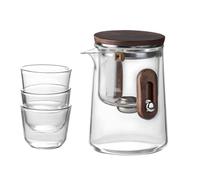 Uxsjakjsd Portable Tea Infuser Mug with Glass Liner, Magnetic Lid Ideal for Travel and Office Use