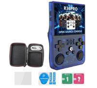 Uxsjakjsd R36PRO Handheld Retro Game Console 128GB 3.5inch HD Screen Portable Pocket Video Player Supports 30+ Emulators C