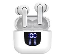 Uxsjakjsd Real-Time Translator Headphones Wireless Bluetooth 5.4 Earphone HiFi Audio Low Power ENC Earbuds White