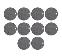 Uxsjakjsd Round Heat- Silicone Coffee Cup Mat, Non-Slip, Thick Kitchen Table Protector B