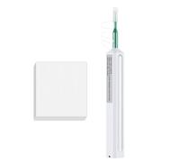 Uxsjakjsd SC/FC 2.5mm Fiber Optic Cleaning Pen+ Dust-Free Paper One-Click Optical Fiber Connector Cleaner