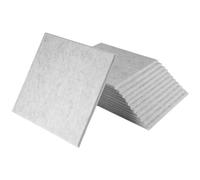 Uxsjakjsd Self-Adhesive Acoustic Panels 12 Pack,12 x 12 x 0.4 inch Sound Proof Padding,Sound Absorbing Panel for Home,Grey