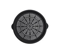 Uxsjakjsd Silicone Pizza Pan Multipurpose Baking Tray Non-Stick Pizza Pan Silicone Tray Ideal for Oven & Dishwasher Black