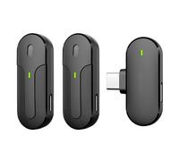 Uxsjakjsd Sleek Wireless Lavalier Microphone for Type-C Devices, Ideal for Audio Video Recording