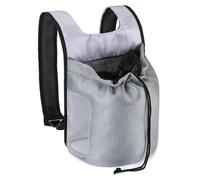 Uxsjakjsd Small Dog Cat Backpack Pet Bag Carrier Double Shoulder Travel Pouches for Puppy Kitten Gray