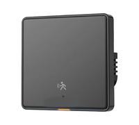 Uxsjakjsd Smart Light Switch Tuya ZigBee 3.0 with 6M Radar Sensing Button APP Control Black