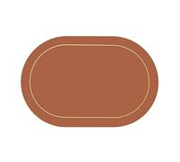 Uxsjakjsd Table Leather Placemats Set of 1pcs,Washable for Dining,Heat- Non-Slip Insulation Waterproof Place Mats Brown