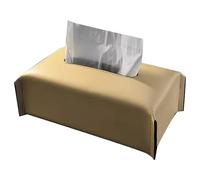 Uxsjakjsd Tissue Box Leather Napkin Case Luxury Paper Cover Living Room Tissue Paper Holder Desktop Home Tabletop Decoration Milk Tea